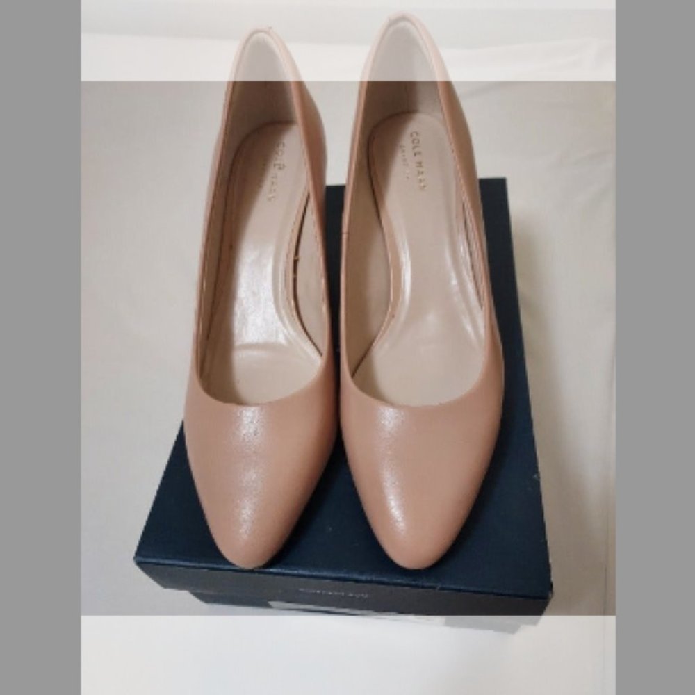 Brand New!! Cole Haan Womens W05336 Beige Heel Shoes Size- 9